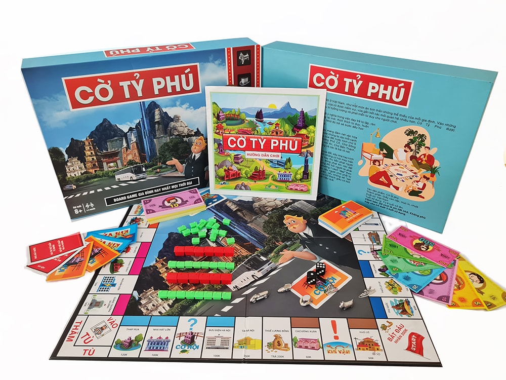 1 Cờ Tỷ Phú Monopoly Boardgame Phiên Bản Việt Hóa Cao Cấp